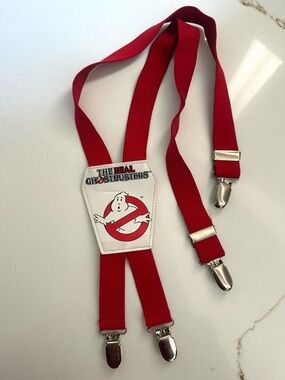 Vintage 1988 The Real Ghostbusters Clip-On Suspenders Braces Cartoon Licensed